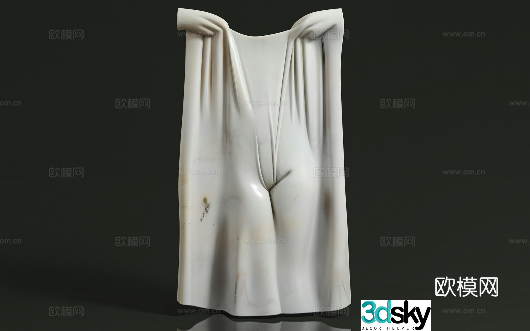 Three-dimensional relief art sculpture characters creative abstract jewelry props sculpture engraving beauty 3d model