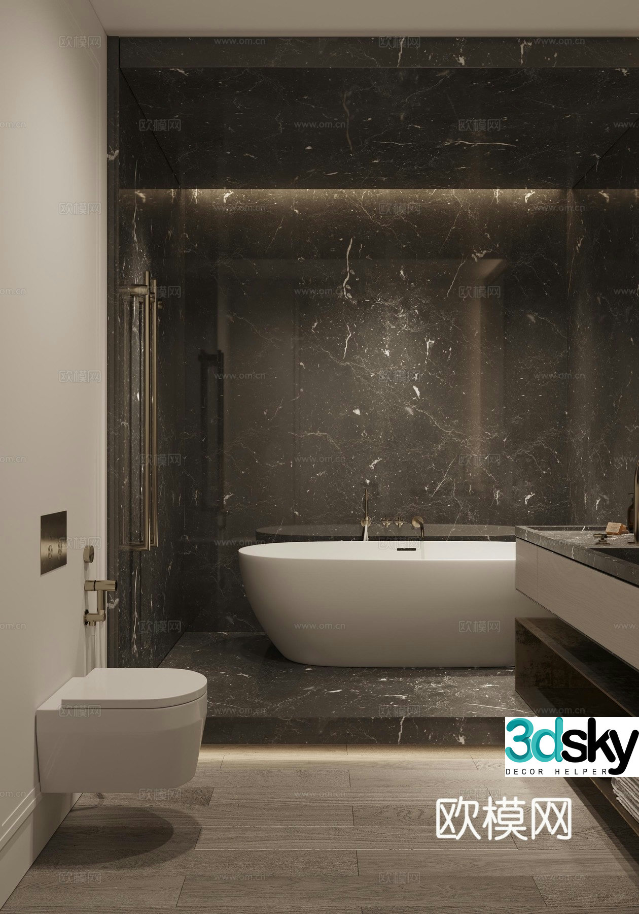 Modern bathroom 3d model