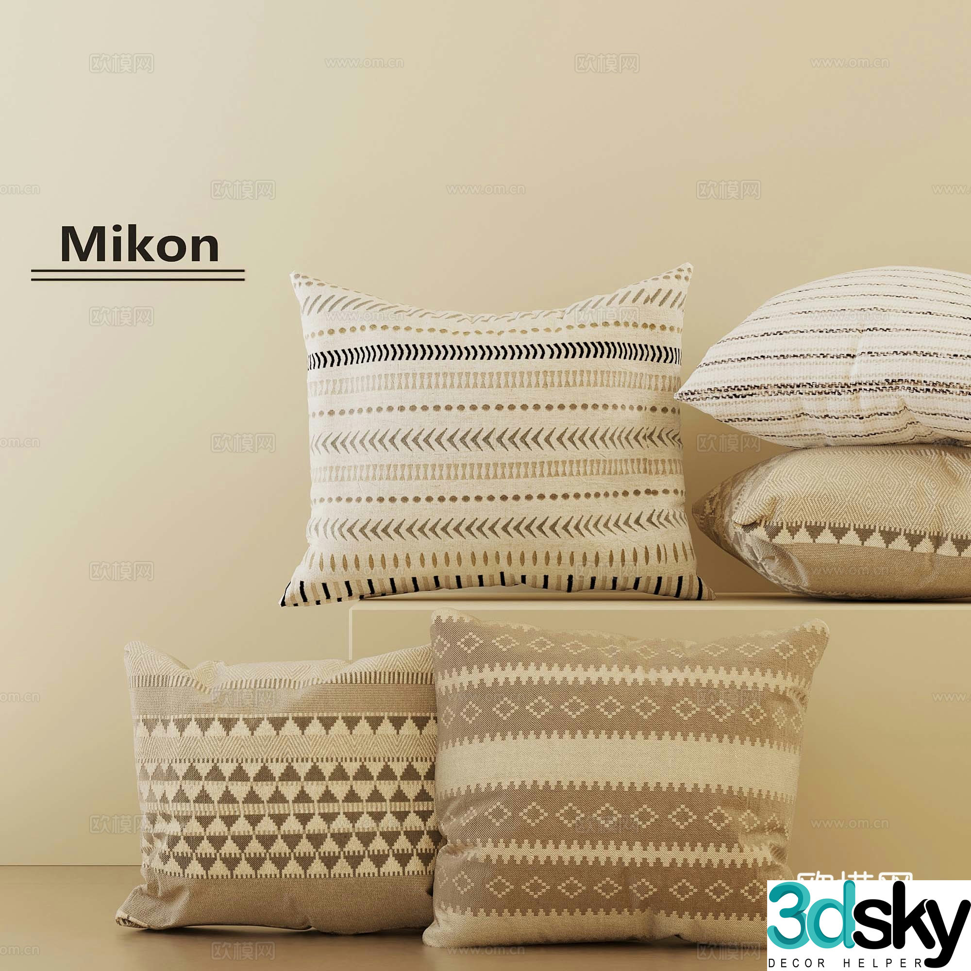 Modern pillow pillow 3d model