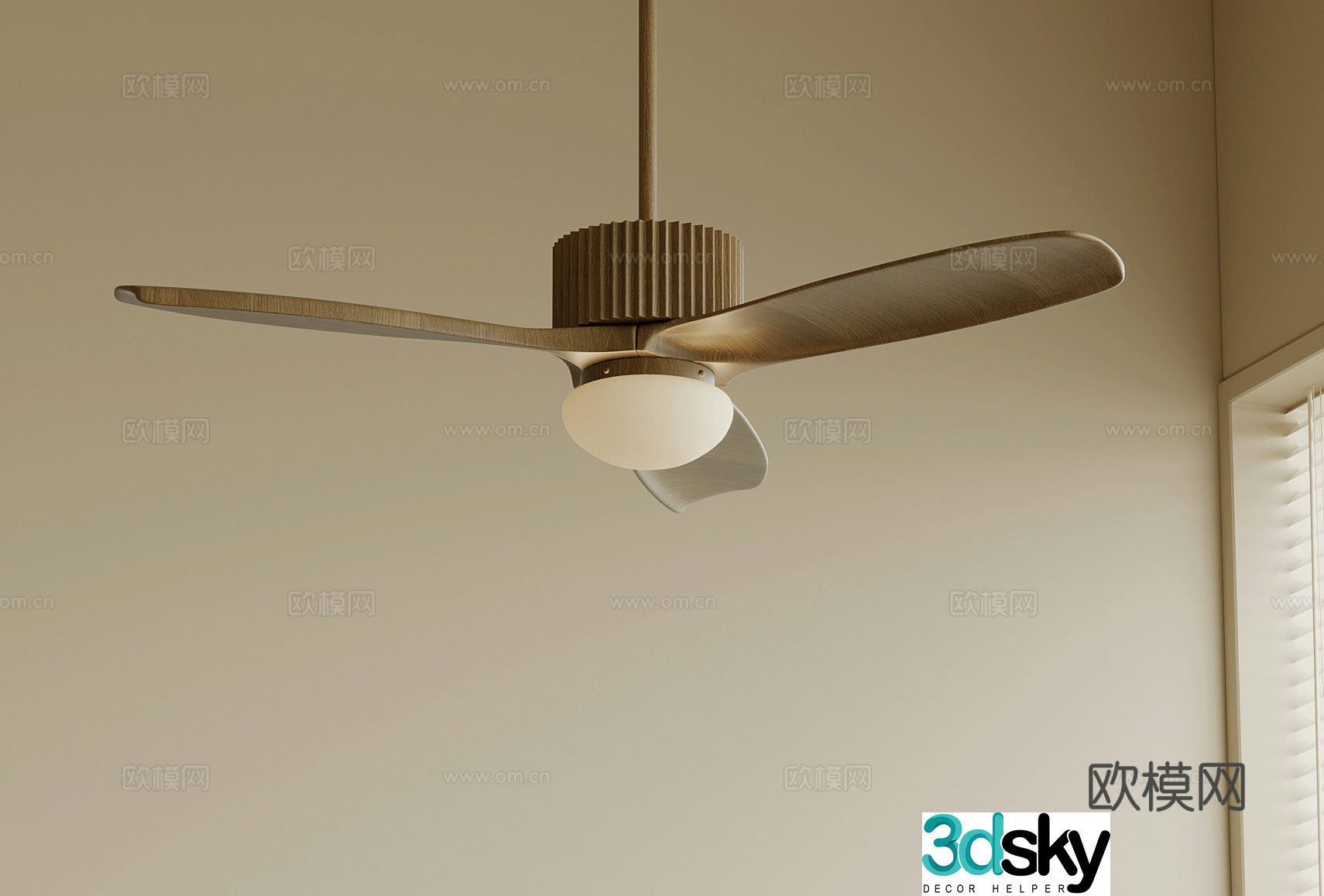 Fan light Wasabi fan light 3d model