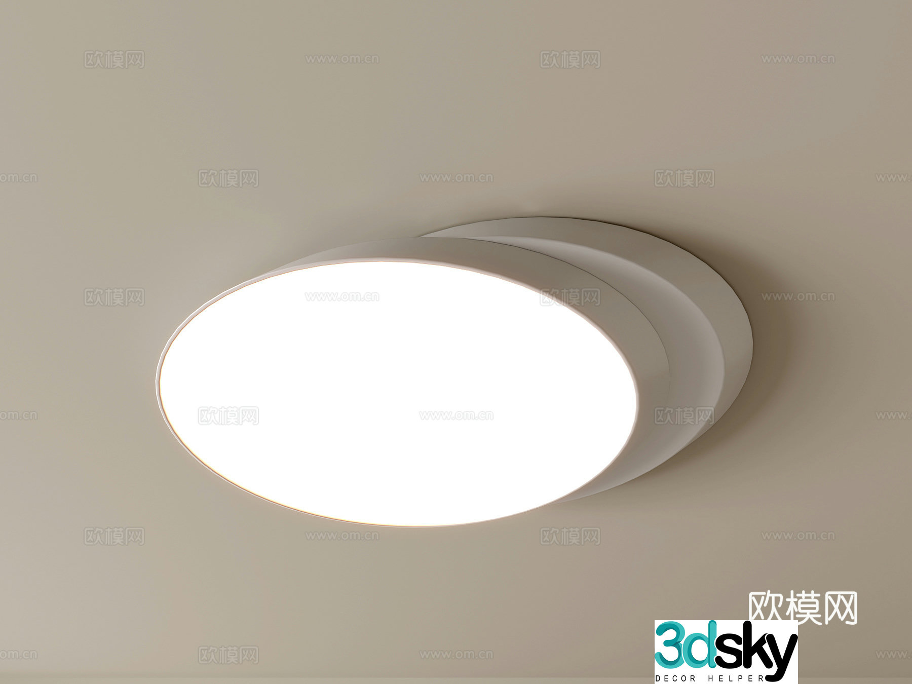Modern ceiling lamp Geometric ceiling lamp Bedroom lamp Artistic shaped lamp Fashion living room lamp 3D model