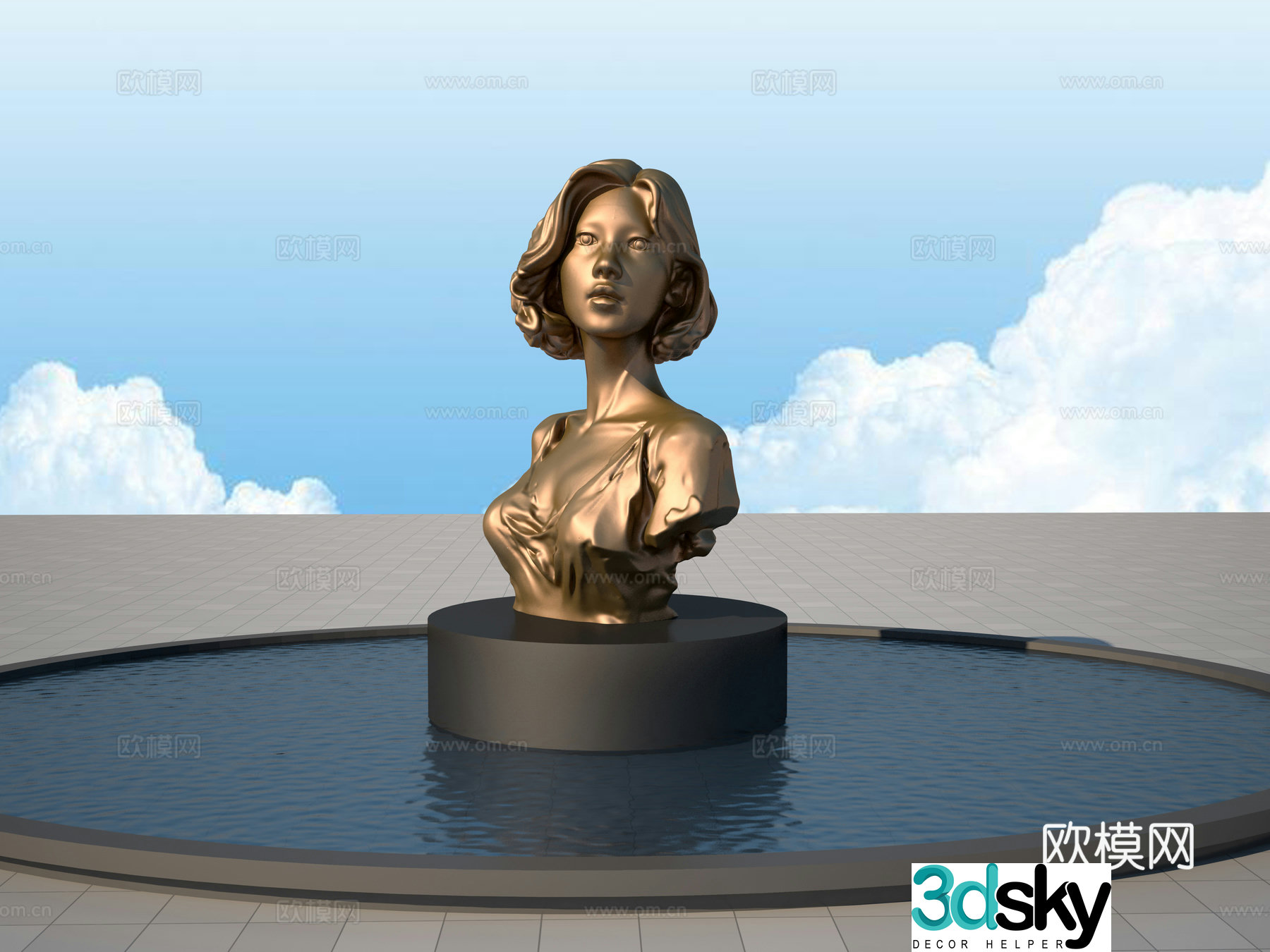 Contemporary girl 3d model