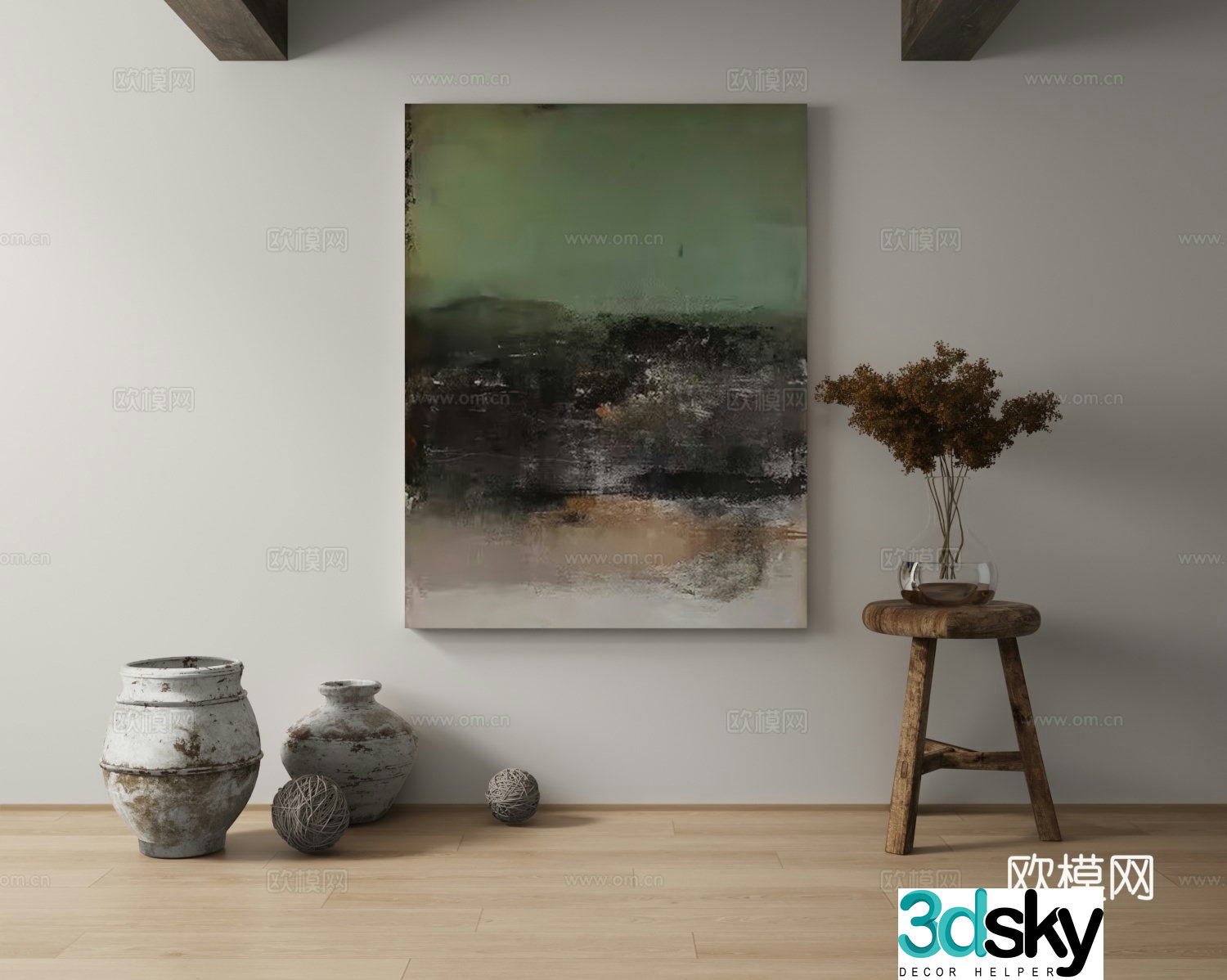 Decorative painting 3d model