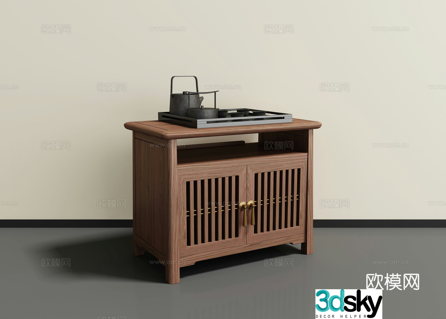 New Chinese tea cabinet 3D model