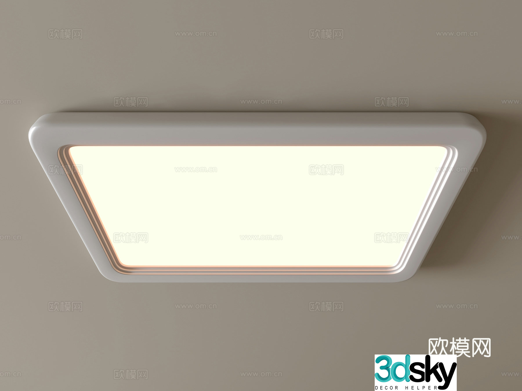 Modern ceiling lamp Geometric ceiling lamp Bedroom lamp Artistic shaped lamp Fashion living room lamp 3D model