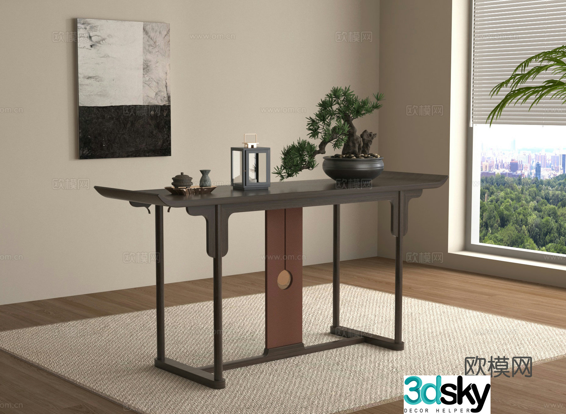 3D model of the end viewing platform