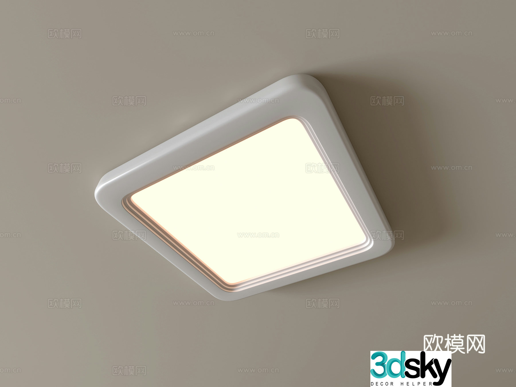 Modern ceiling lamp Geometric ceiling lamp Bedroom lamp Artistic shaped lamp Fashion living room lamp 3D model