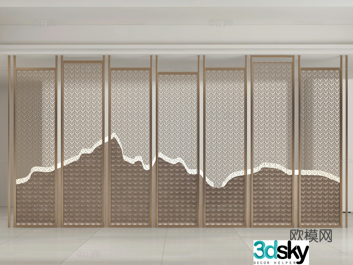 Partition wall 3d model