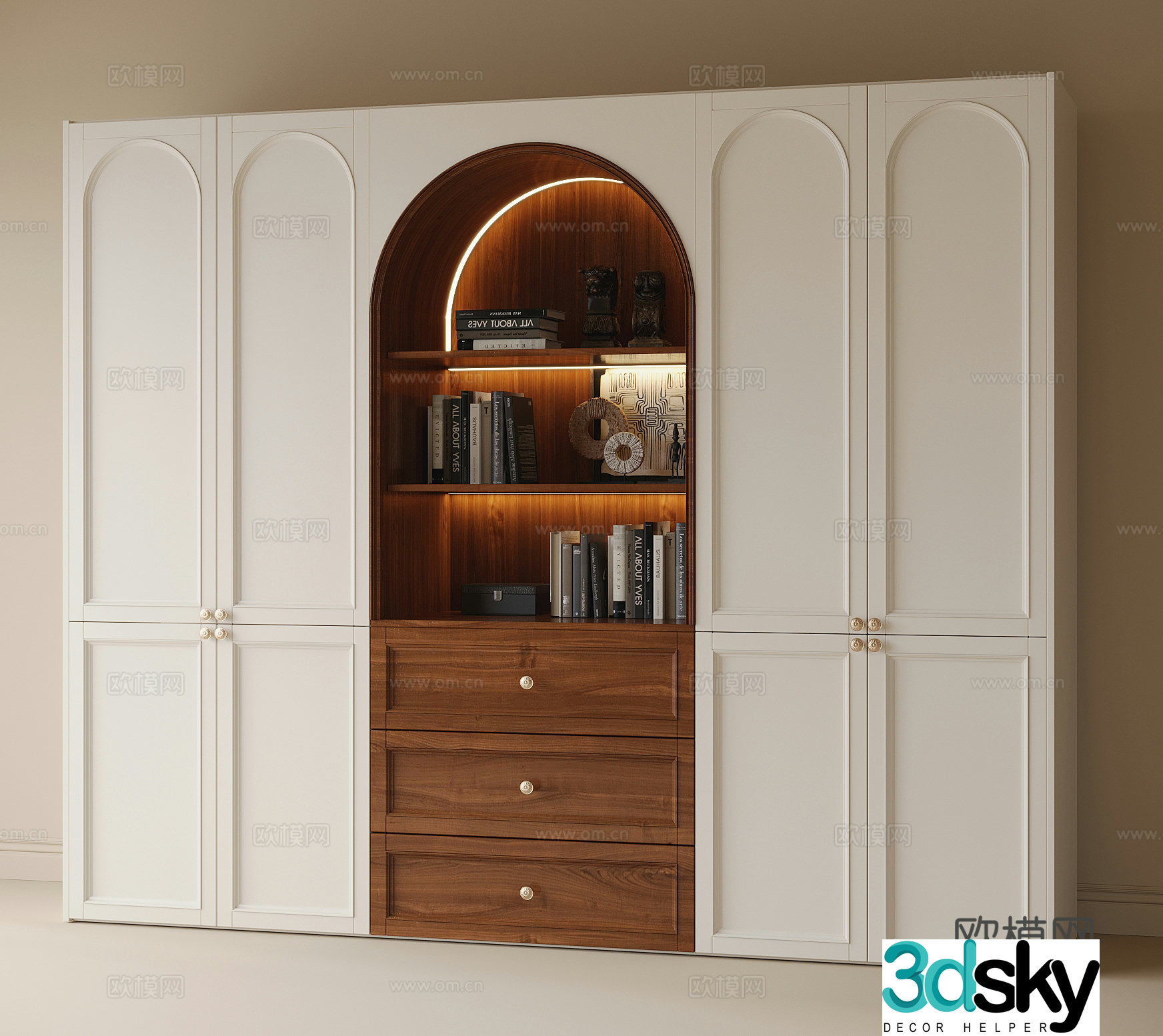 Modern wardrobe 3d model
