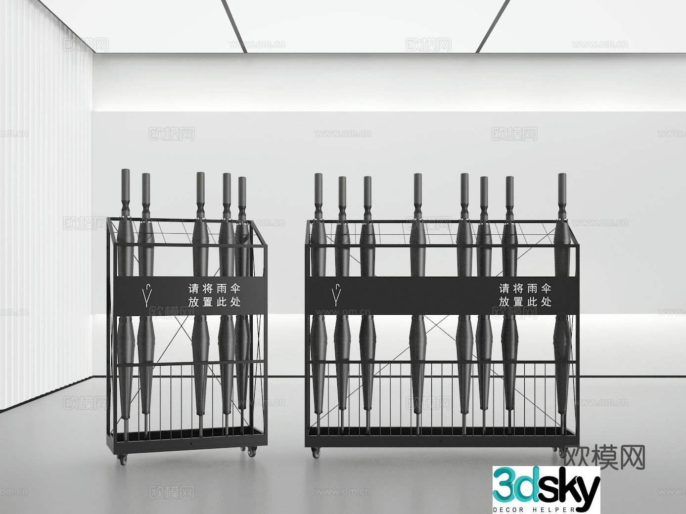 Umbrella stand 3d model