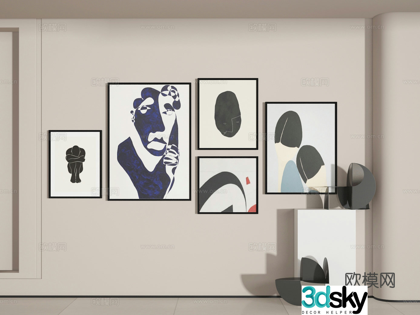 Photo wall 3d model