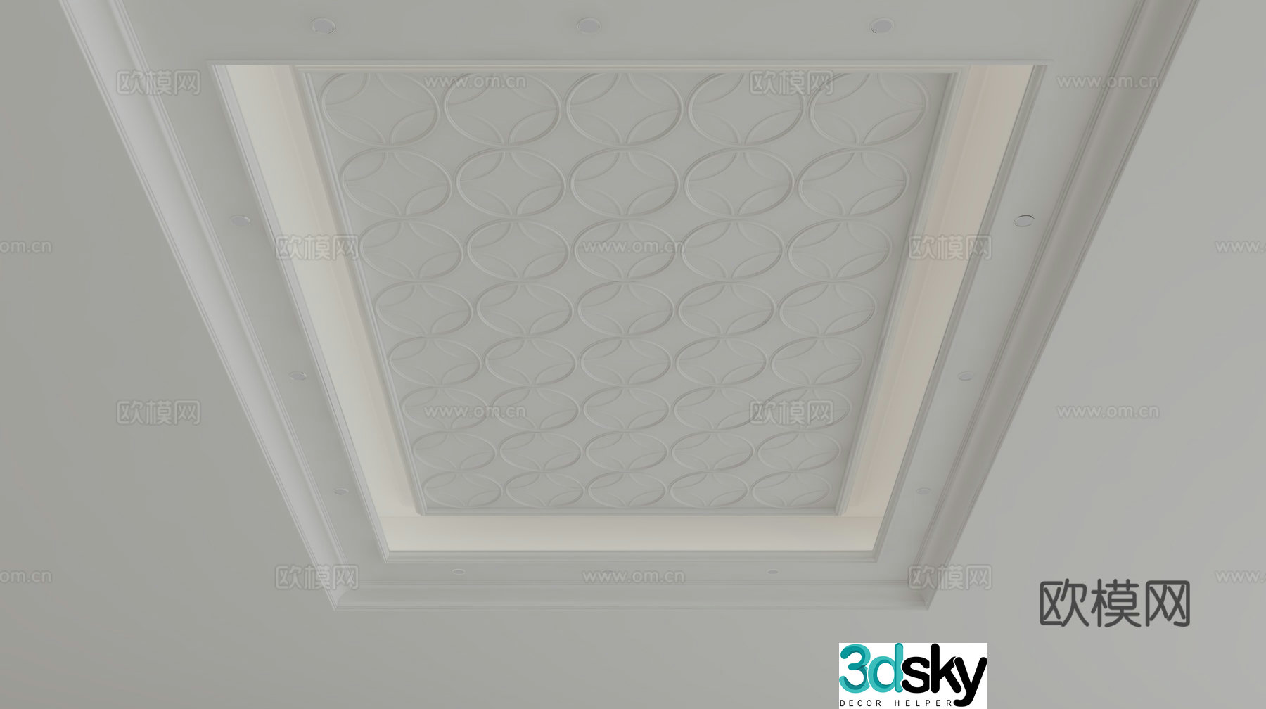 European style ceiling 3D model