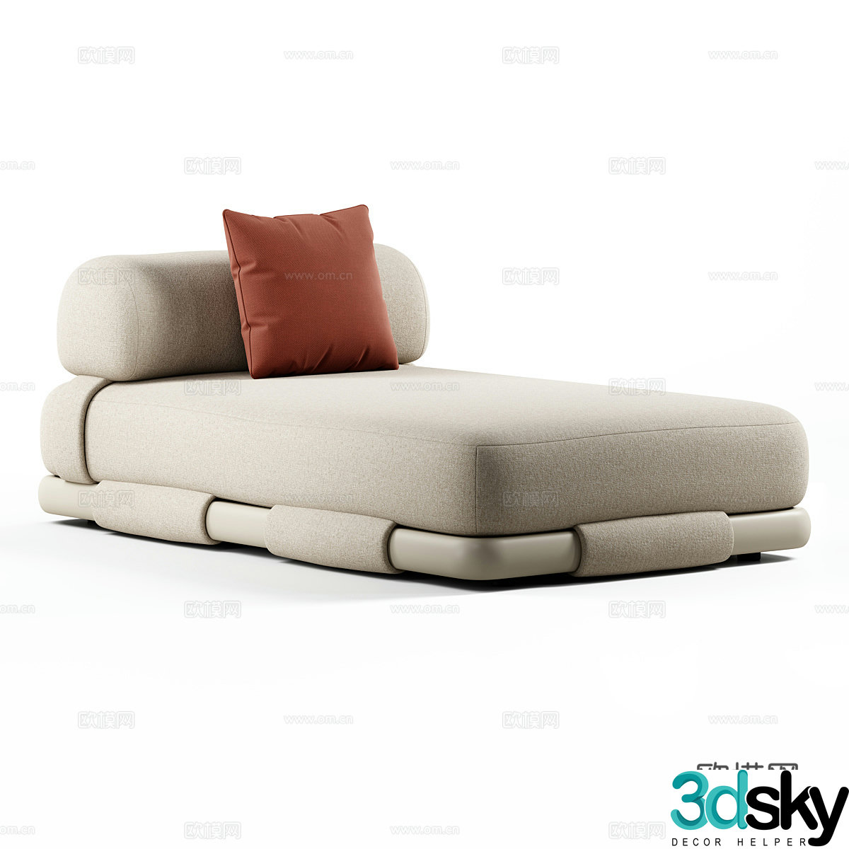 Single bed 3d model