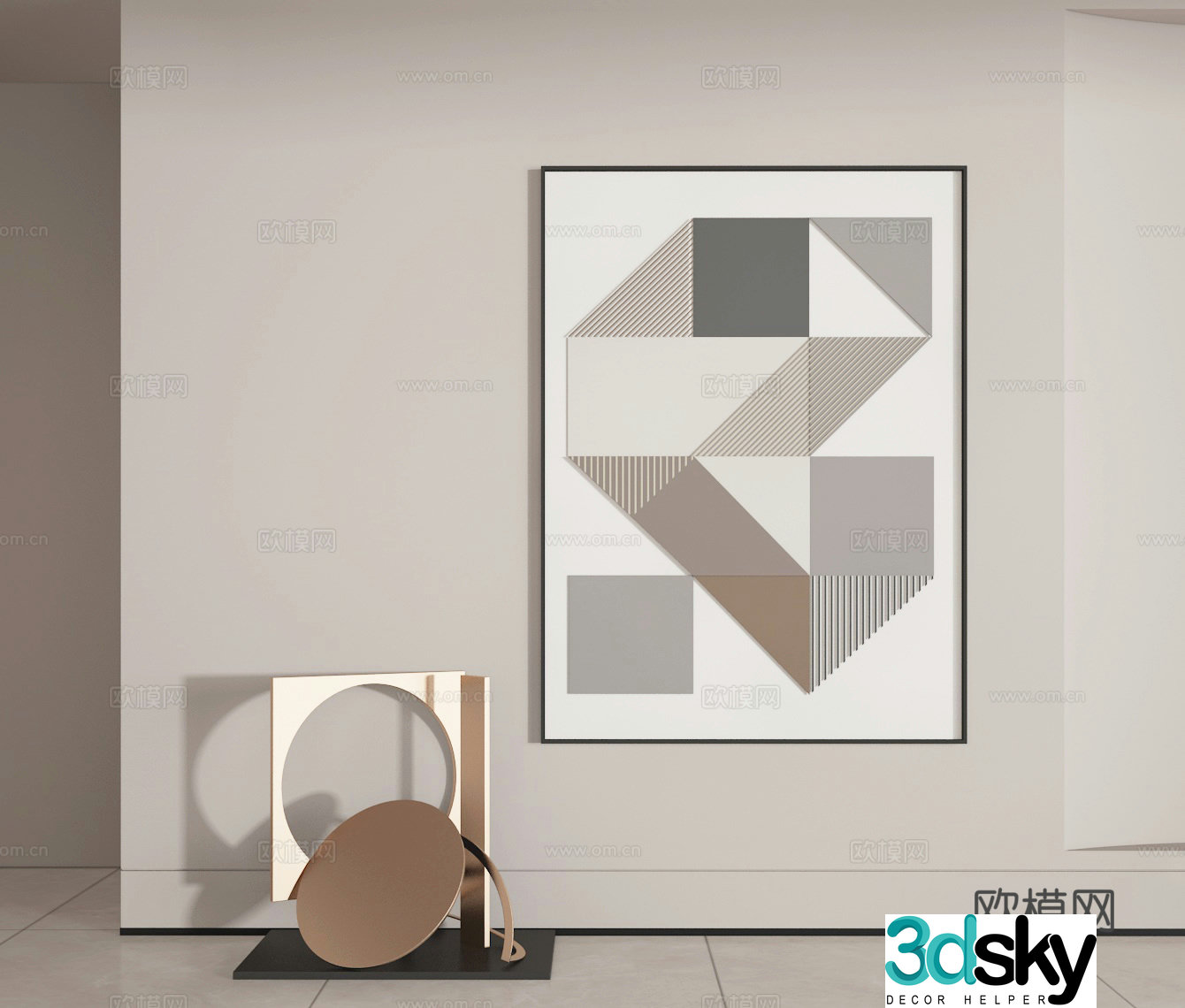Decorative painting 3d model