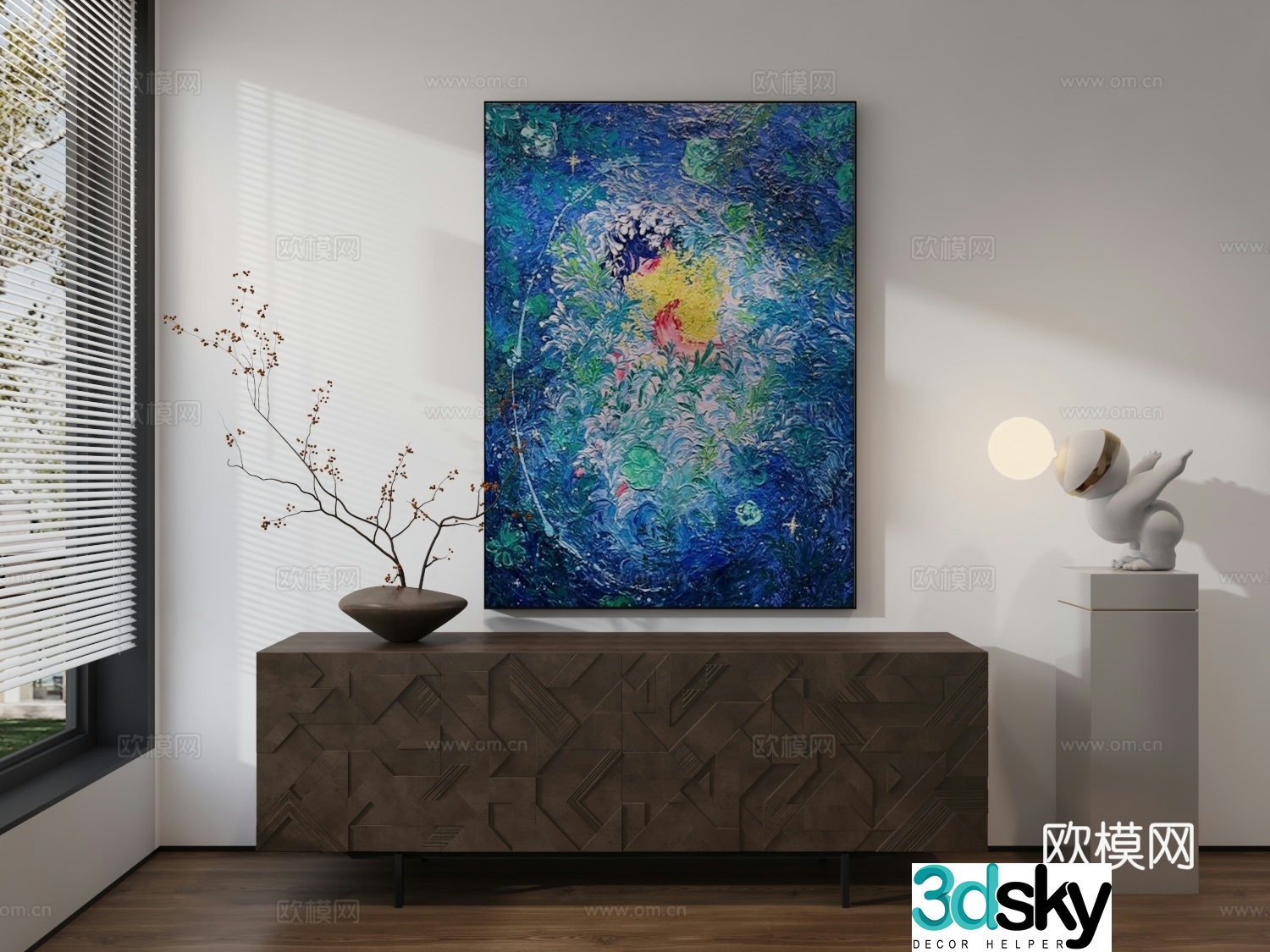 Decorative painting 3d model