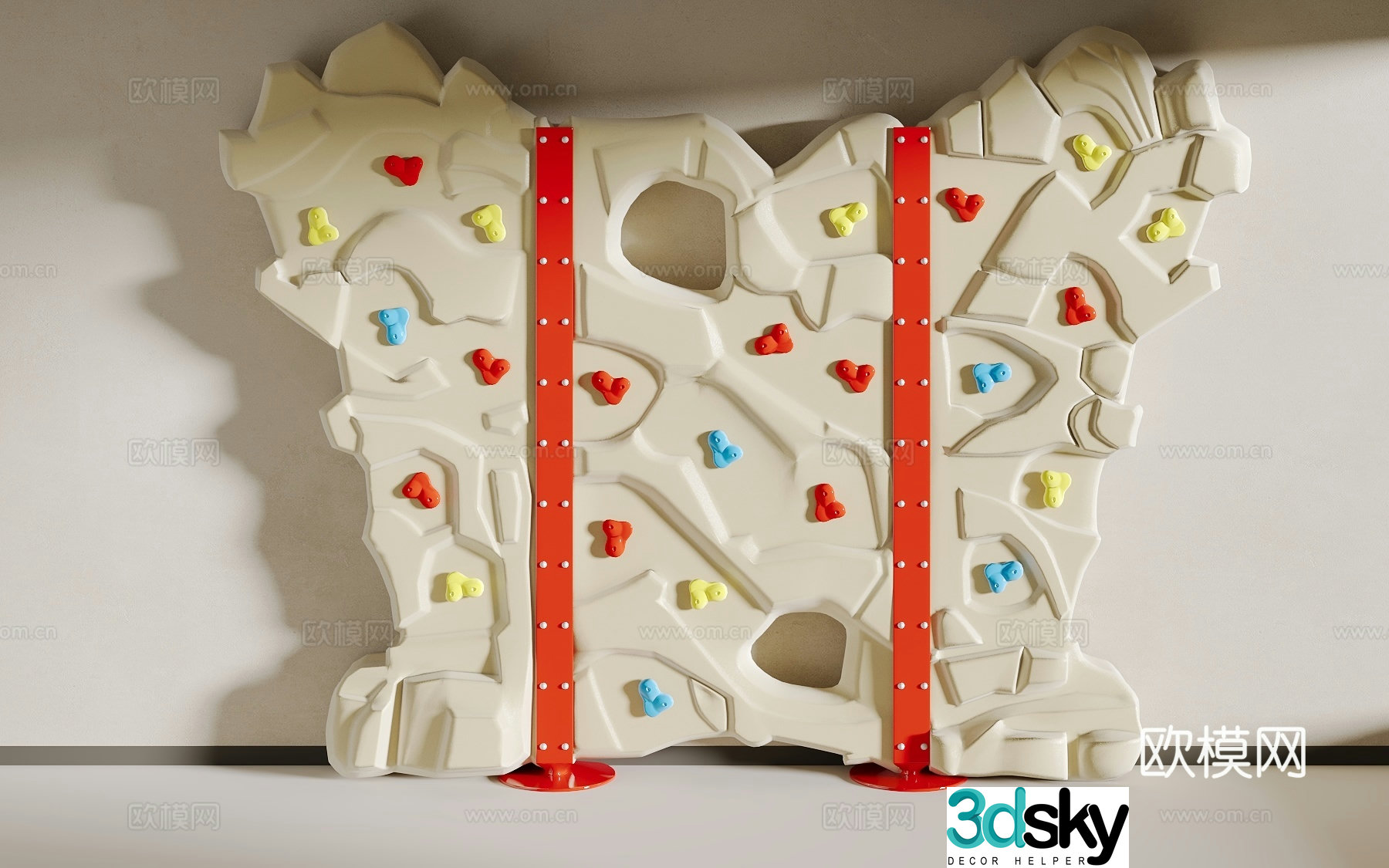 Children’s rock climbing 3d model