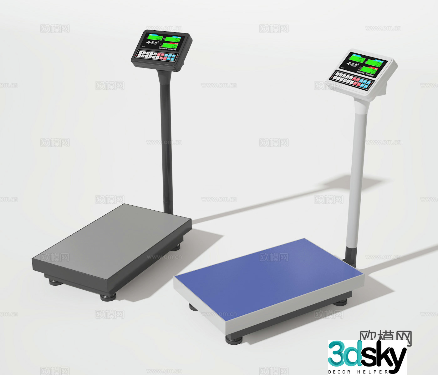 Electronic scale 3d model