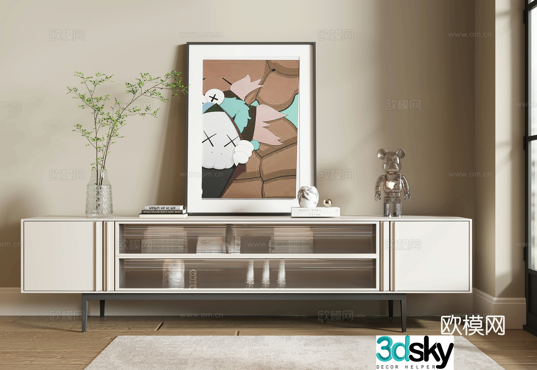 Modern TV cabinet 3d model