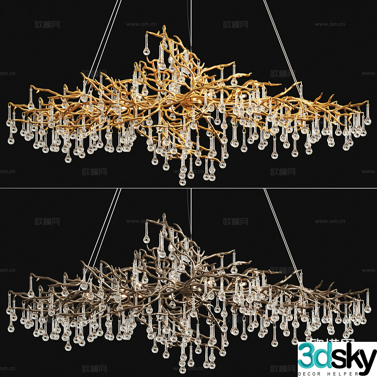 Serip’s small Bijout chandelier 3d model