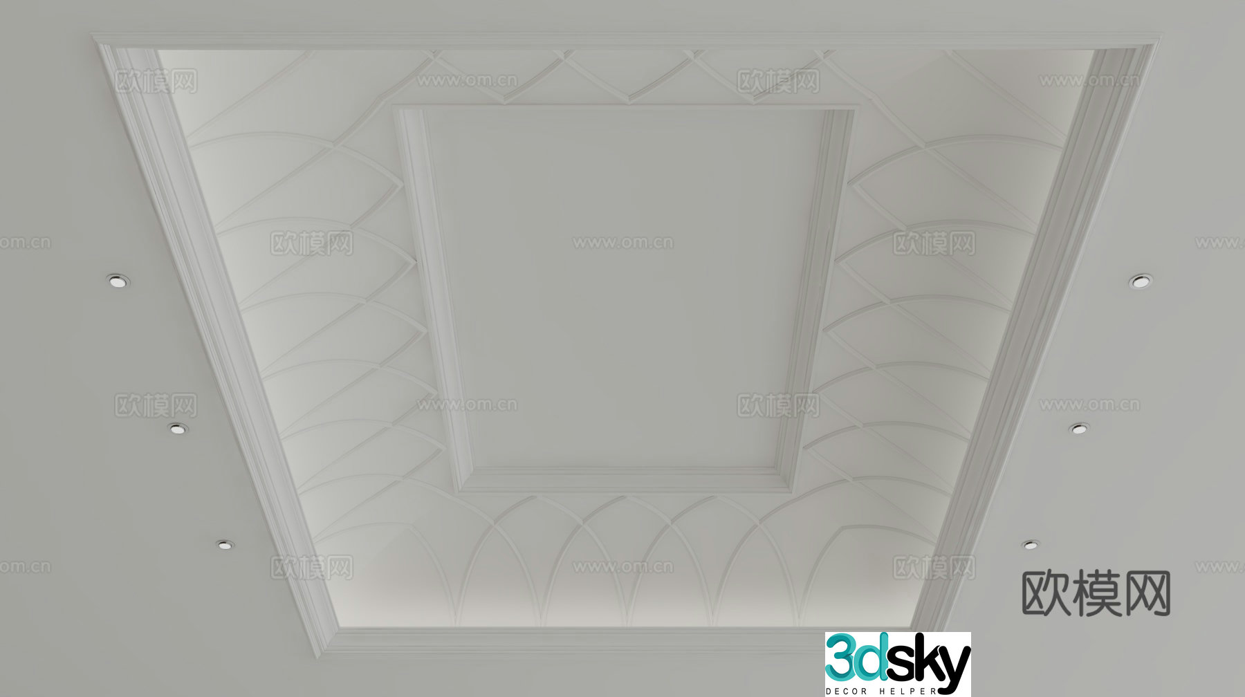 European style ceiling 3D model