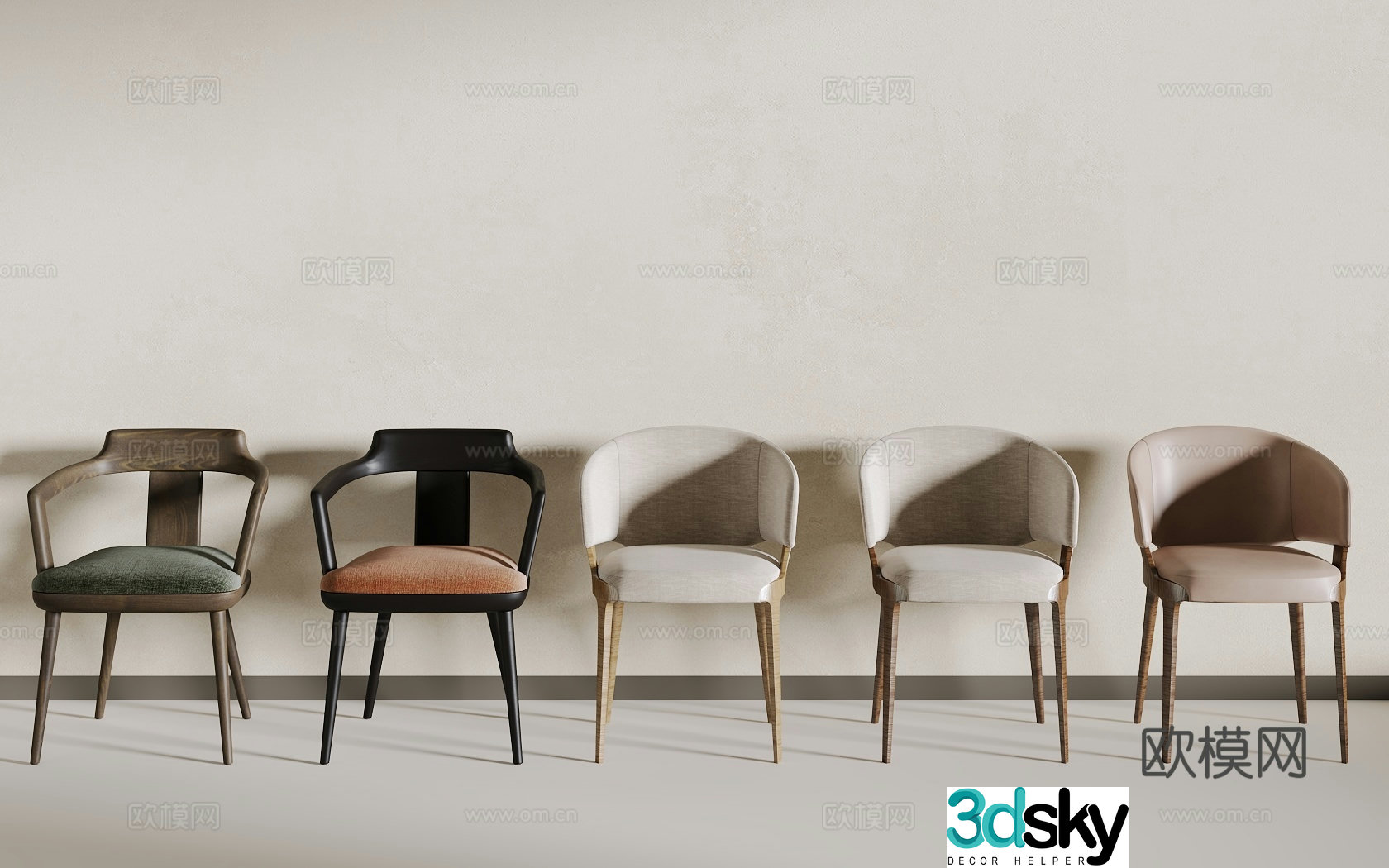 New Chinese-style seat 3D model