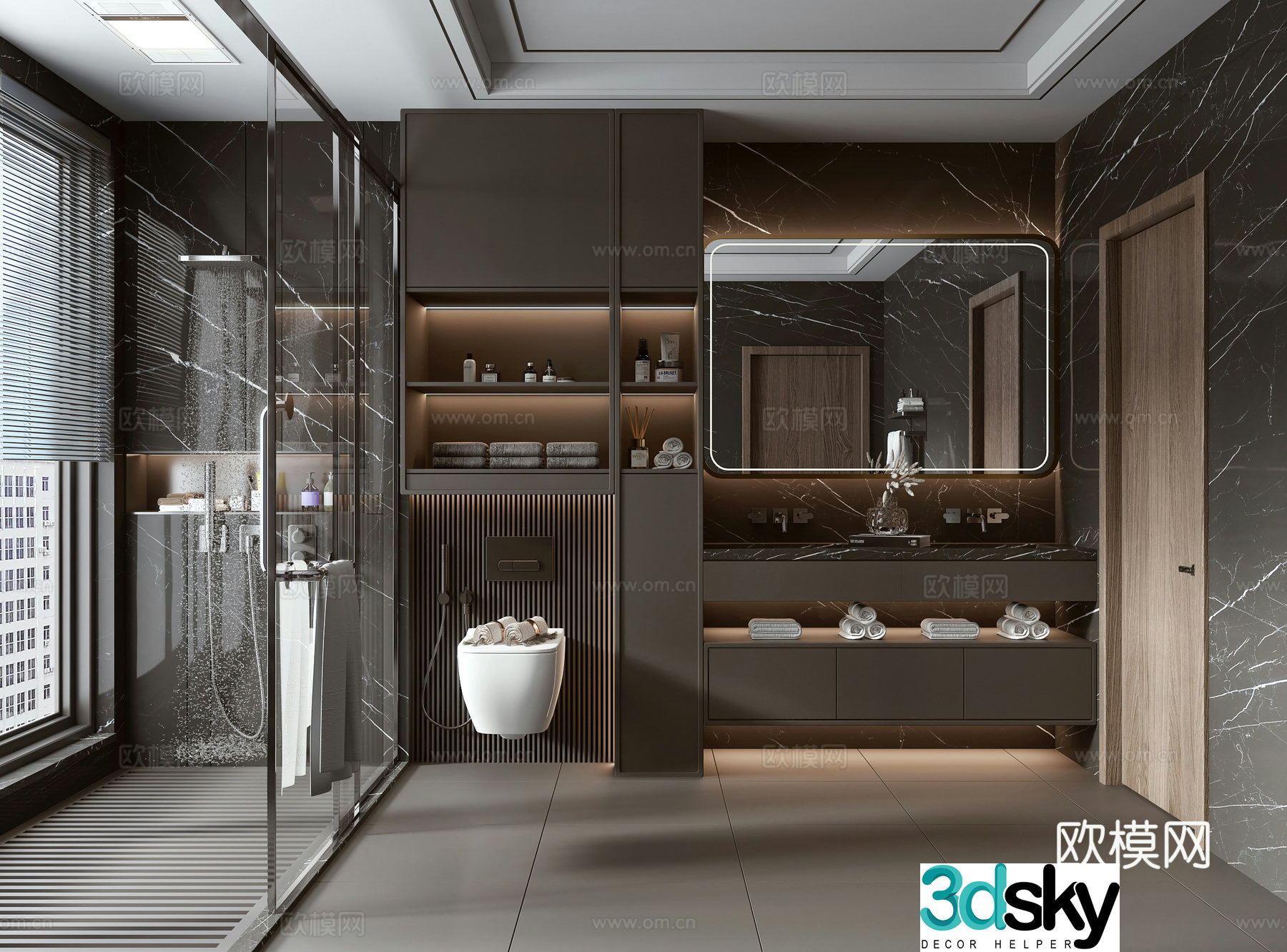 Italian bathroom 3D model