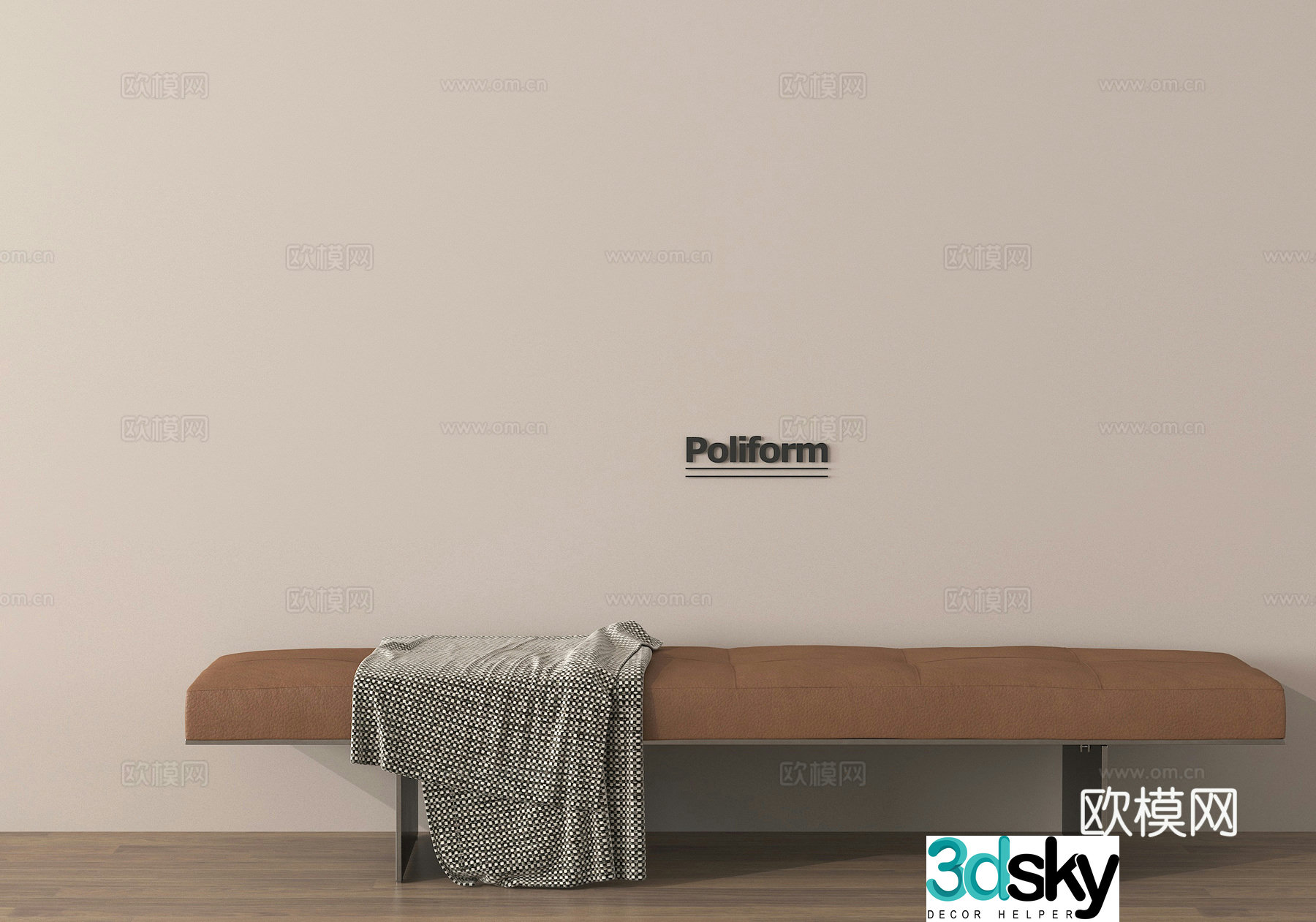Bottom stool foot pedal sofa stool shoe change stool 3D model