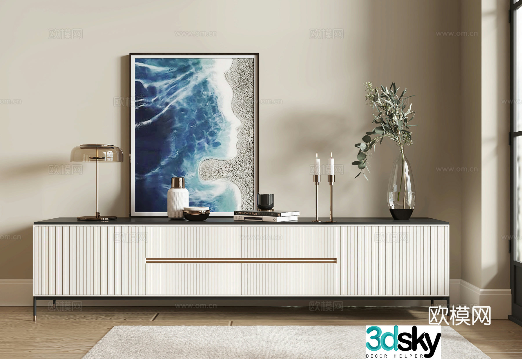 Modern TV cabinet 3d model