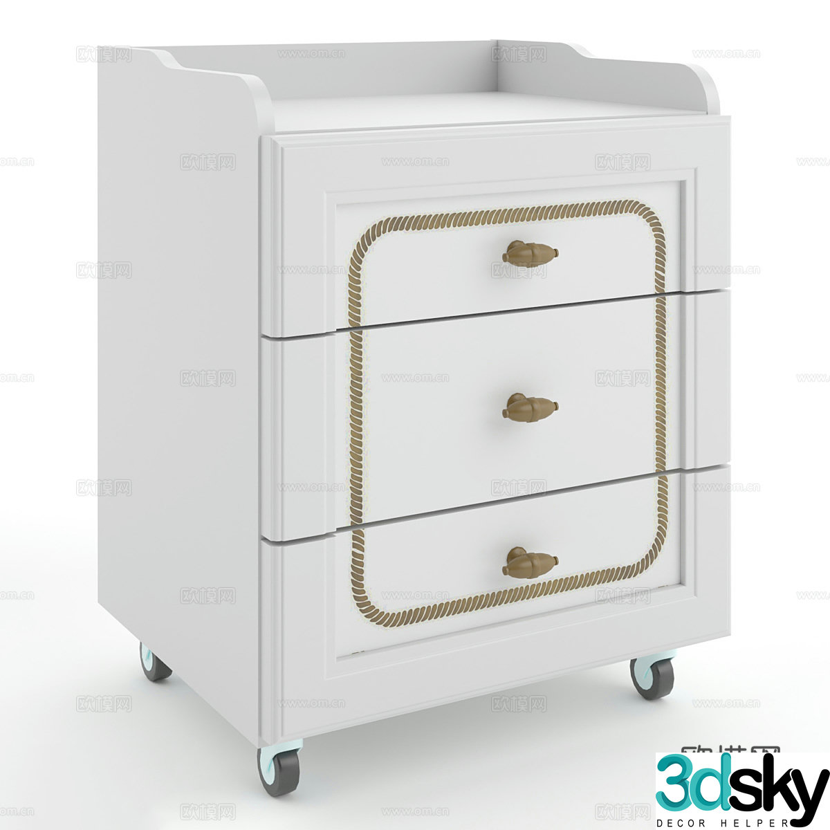 Bedside table 3d model