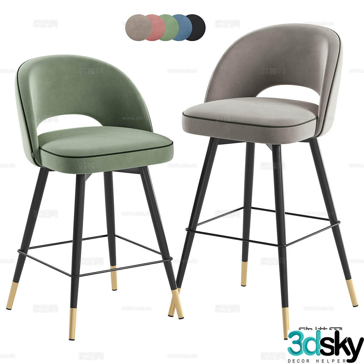 Bar chair 3d model