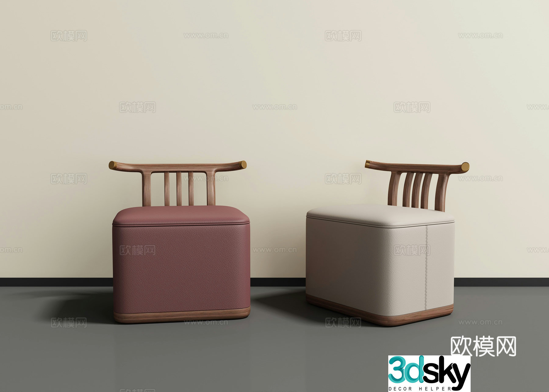 New Chinese stool 3D model