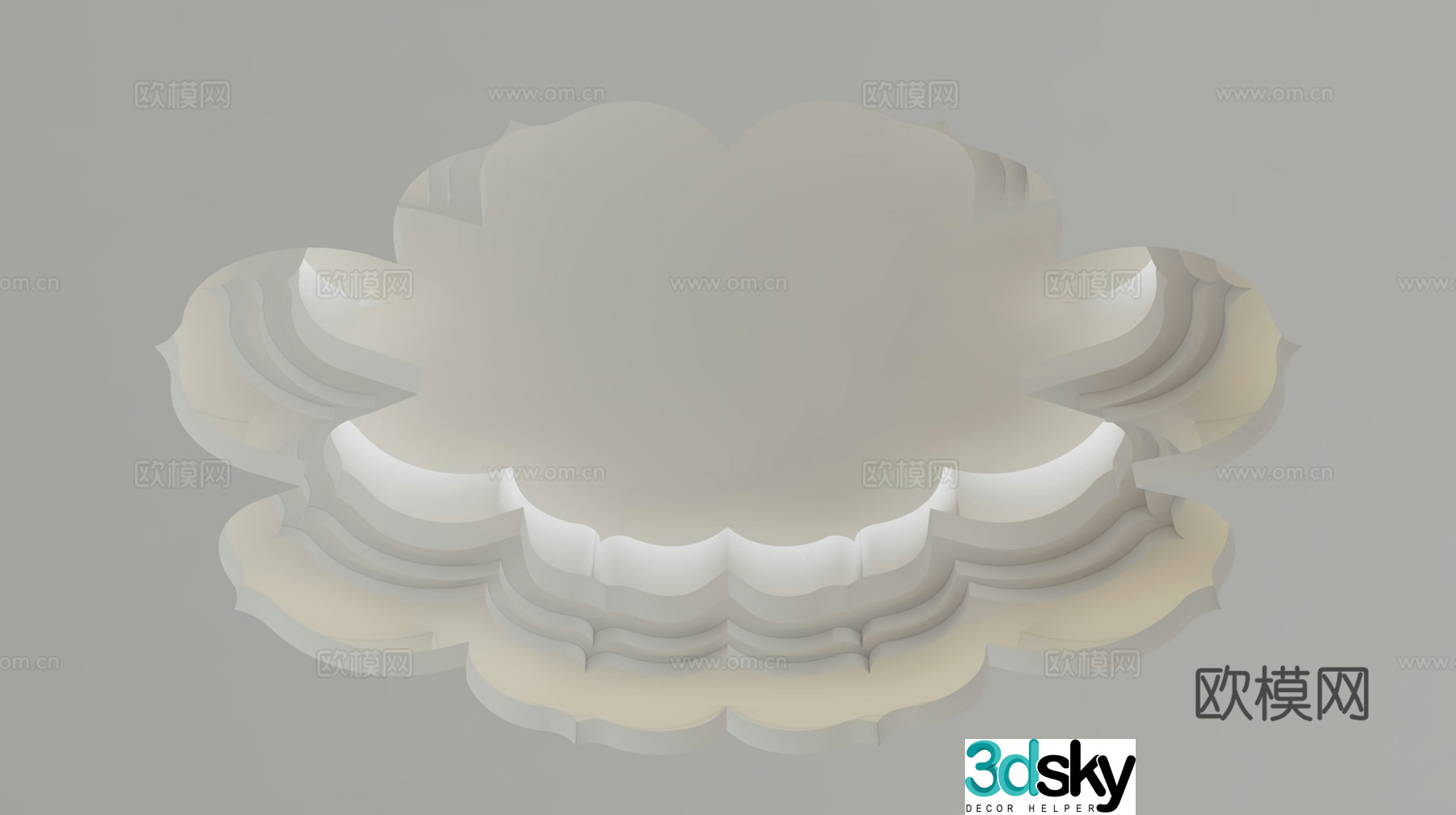 Modern ceiling 3d model