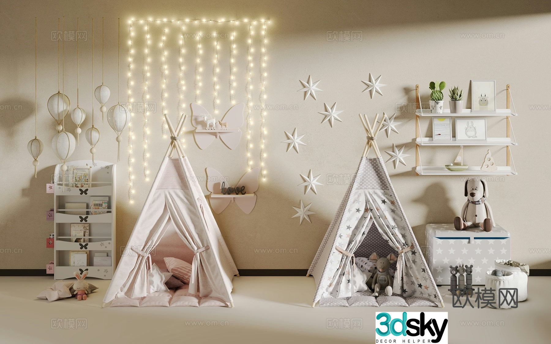 Children’s tent 3d model