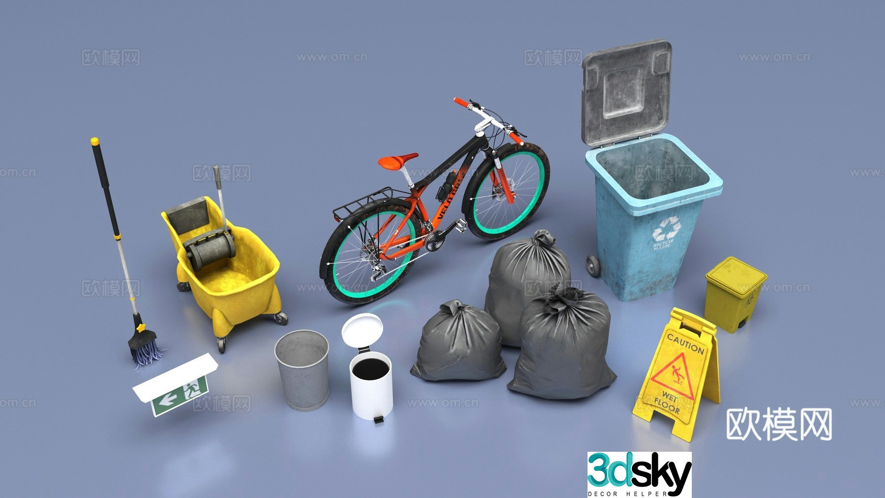 Public facilities 3D model