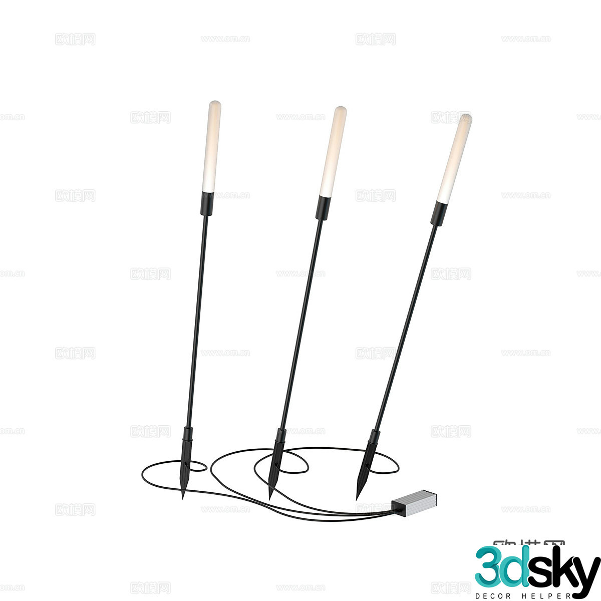 Modern simple outdoor floor lamp Floor lamp Simple outdoor floor lamp Lamp 3d model