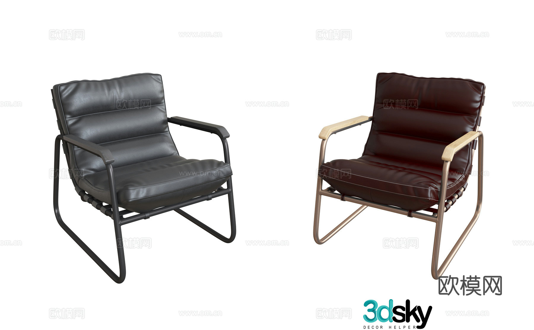 Modern leisure chair 3d model