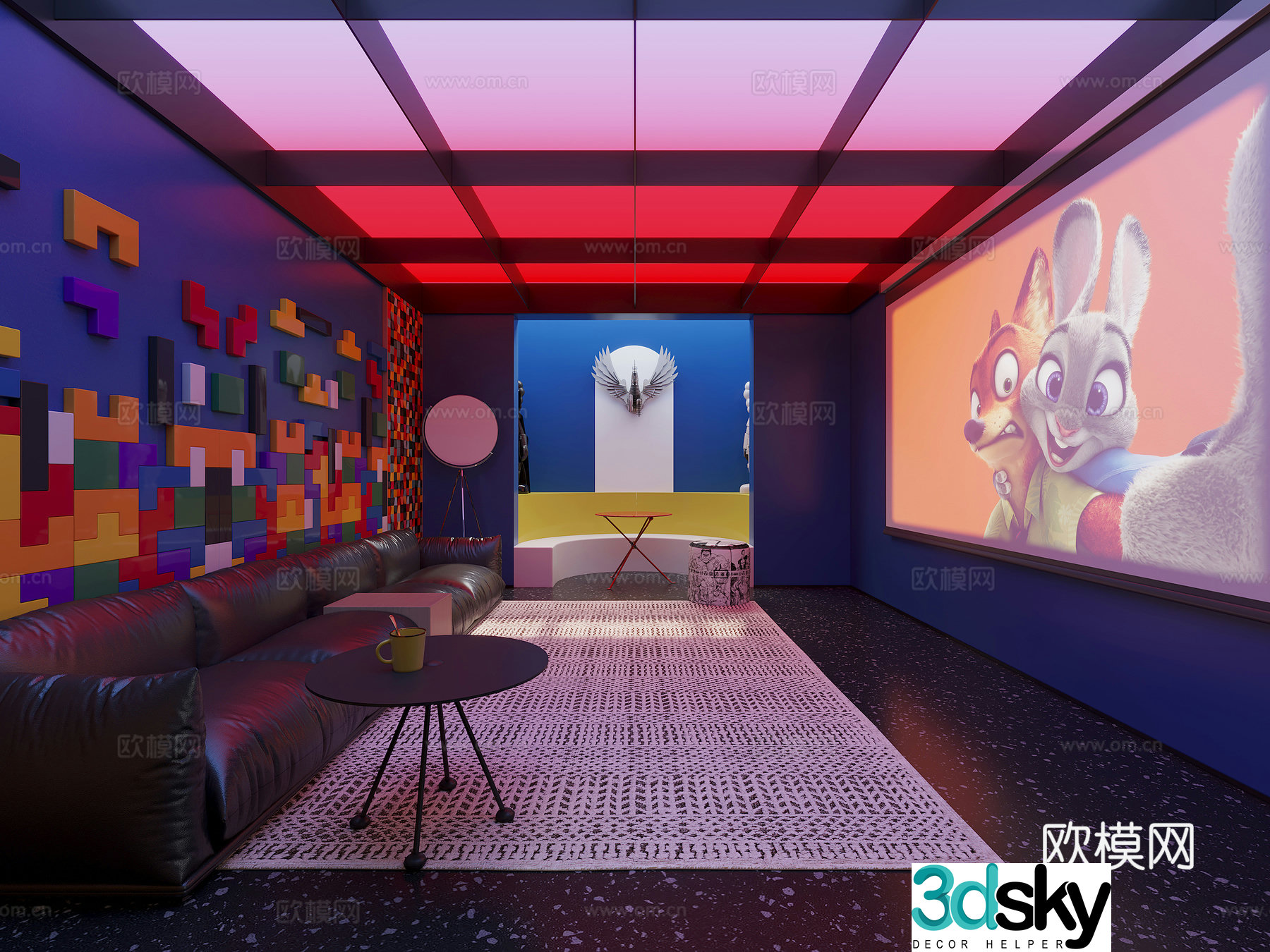 Memphis Audio and Video Studio 3D Model