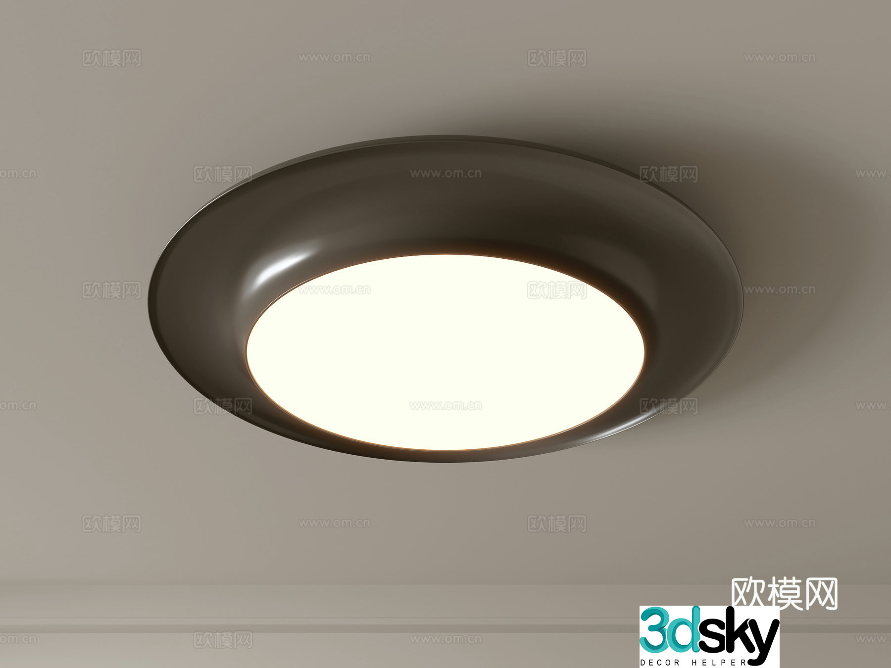 Modern ceiling lamp Geometric ceiling lamp Bedroom lamp Artistic shaped lamp Fashion living room lamp 3D model