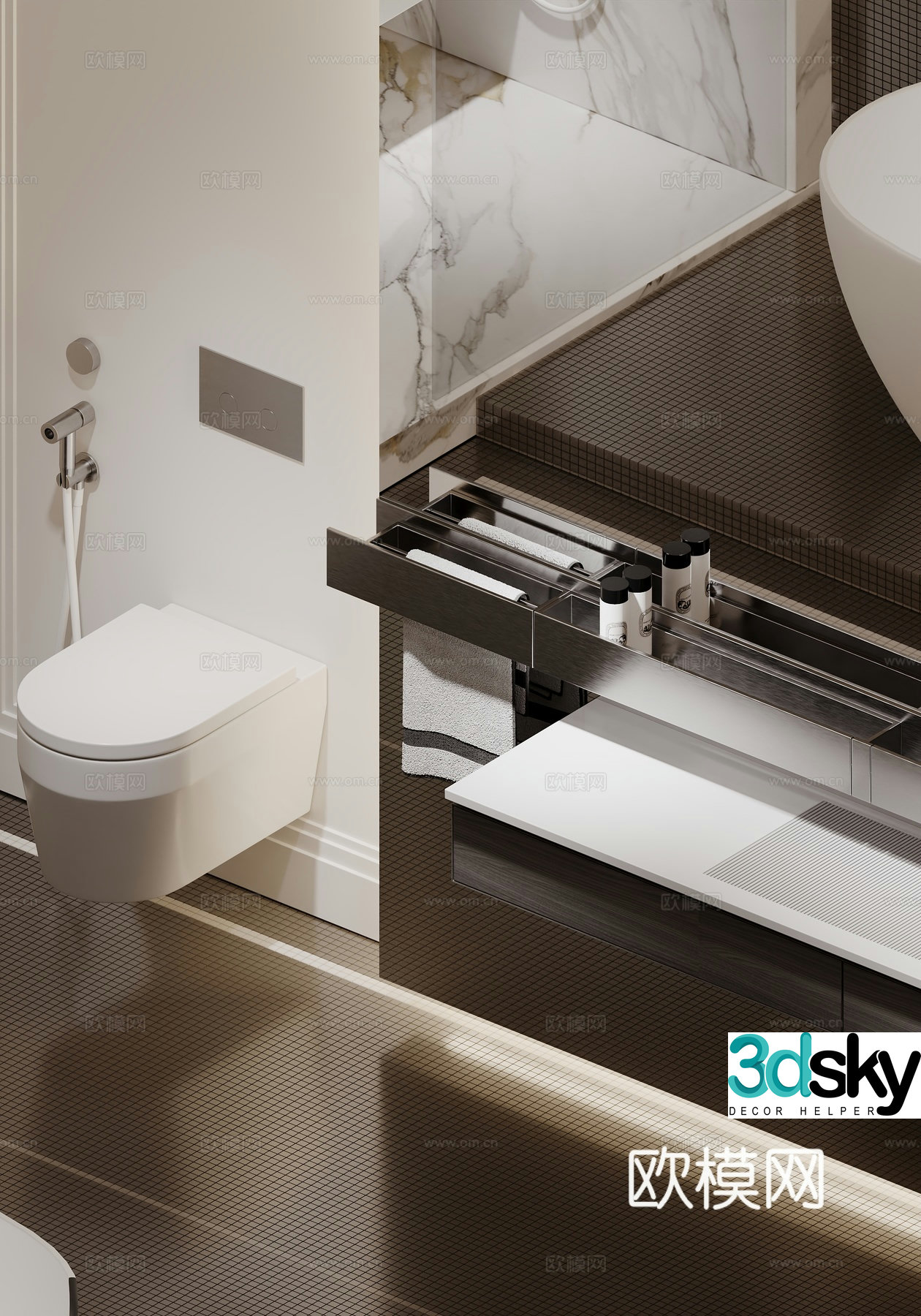 Modern bathroom 3d model