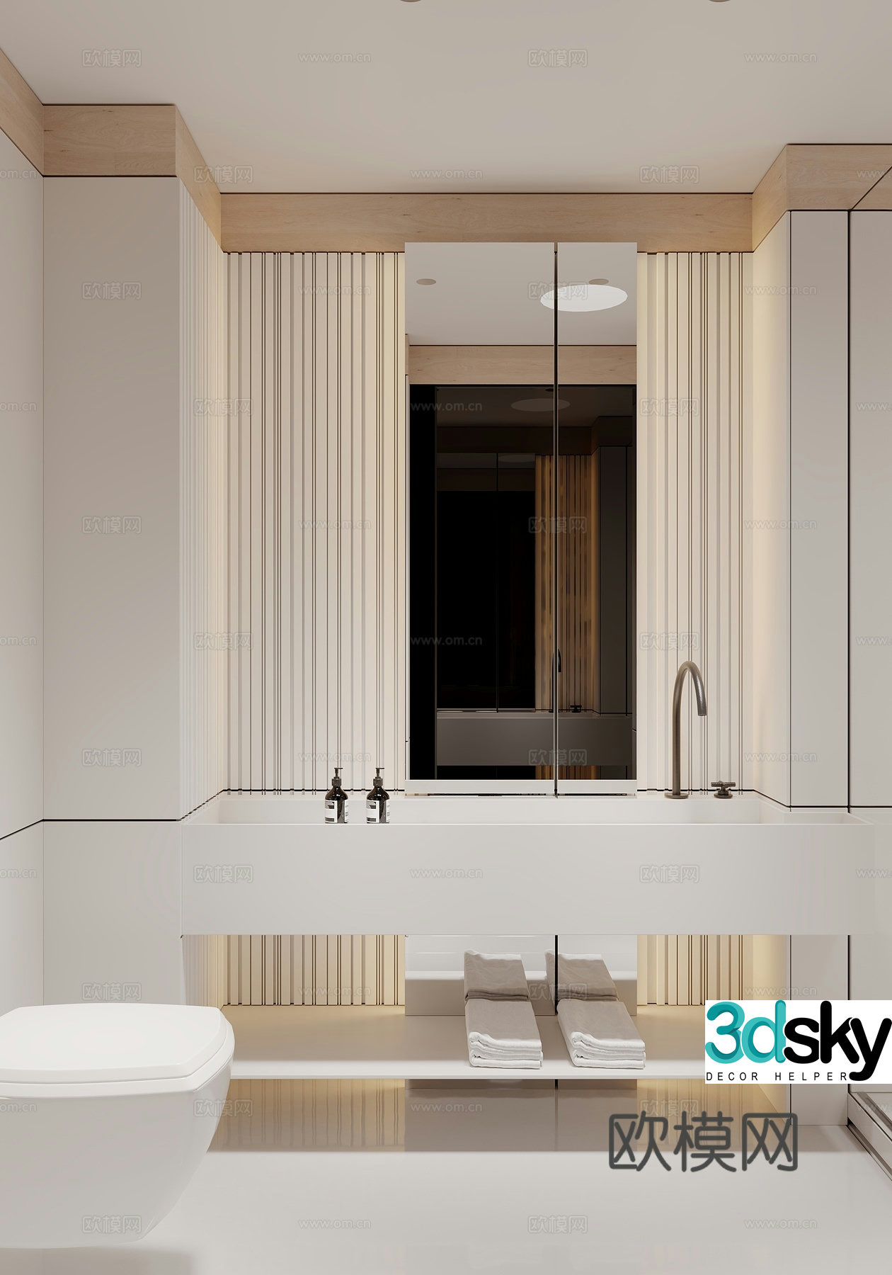Modern bathroom 3d model