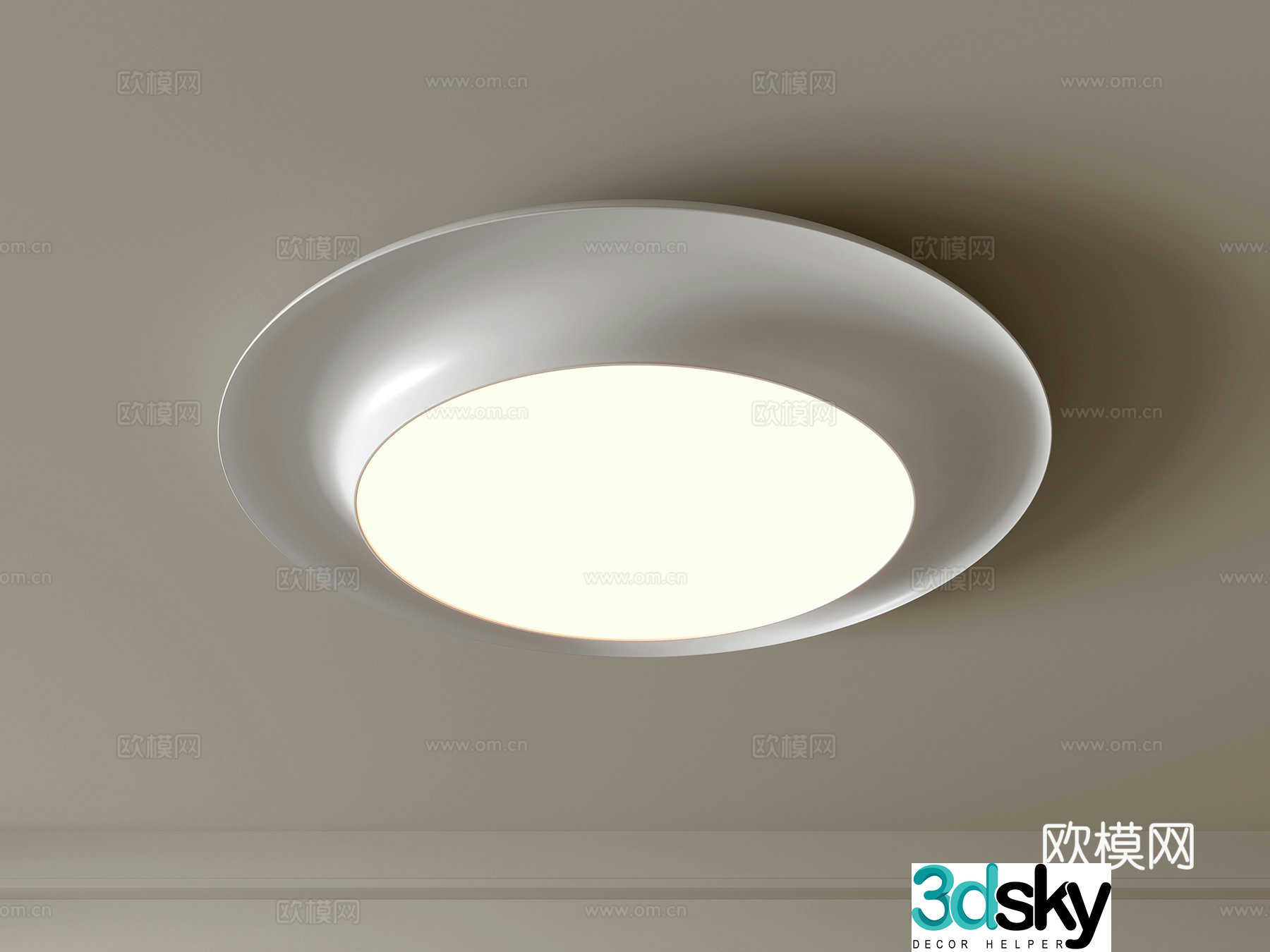 Modern ceiling lamp Geometric ceiling lamp Bedroom lamp Artistic shaped lamp Fashion living room lamp 3D model