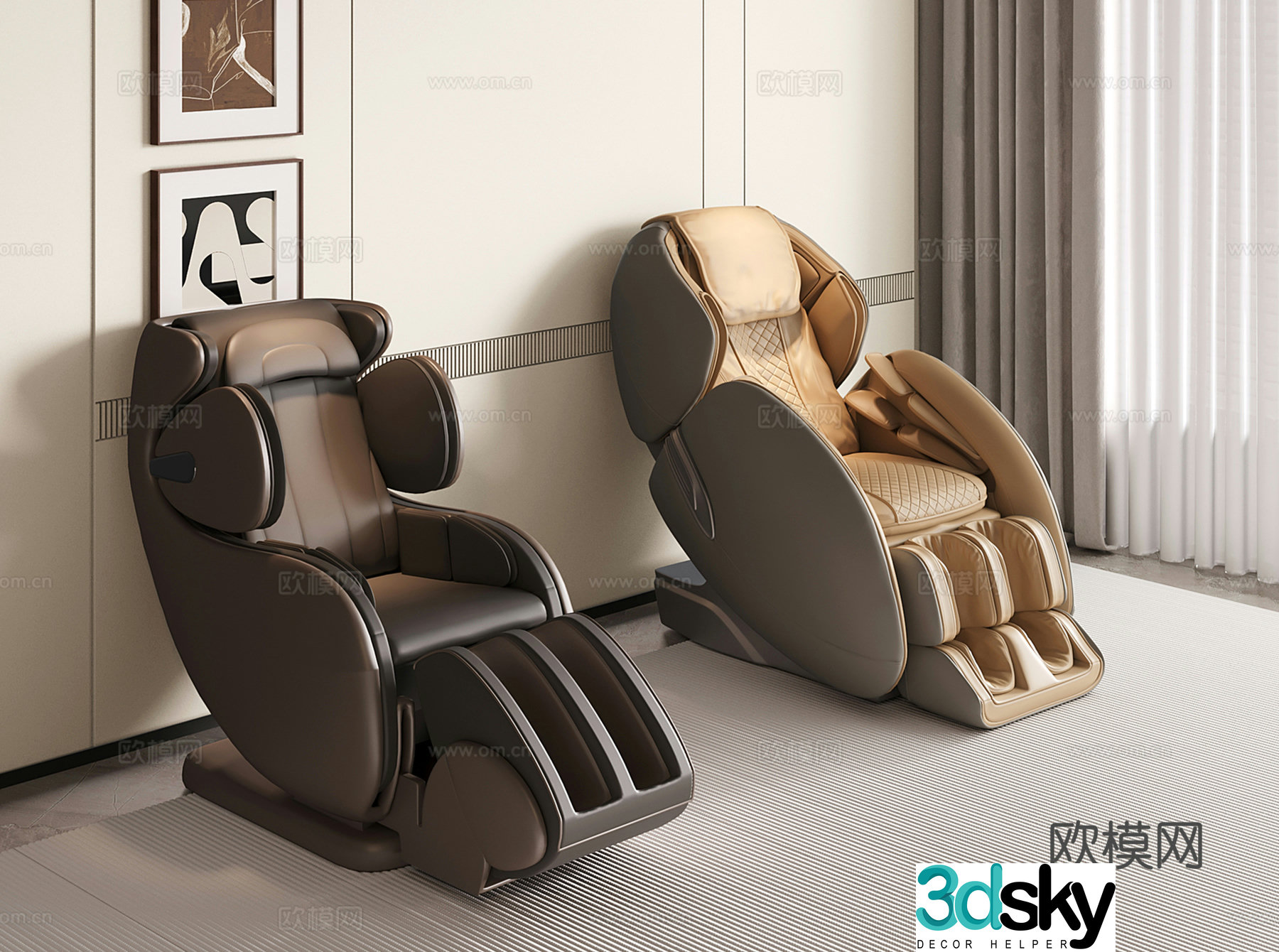 Modern massage chair Fully automatic massage chair 3d model