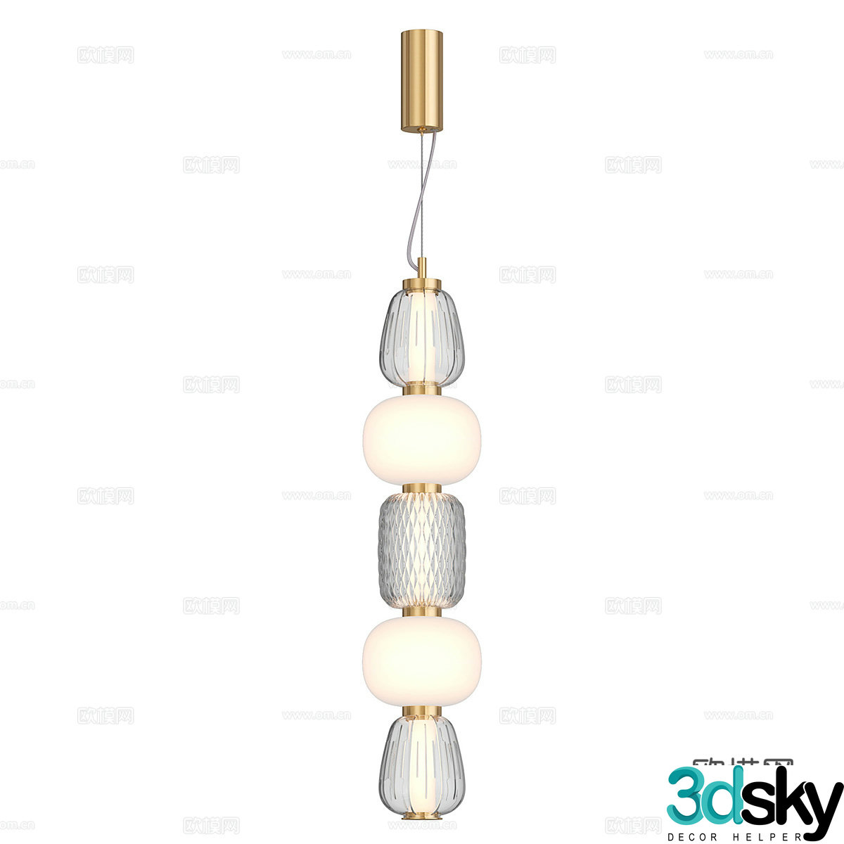 Modern simple and light luxury chandeliers chandeliers simple chandeliers crystal chandeliers spherical chandeliers 3D model