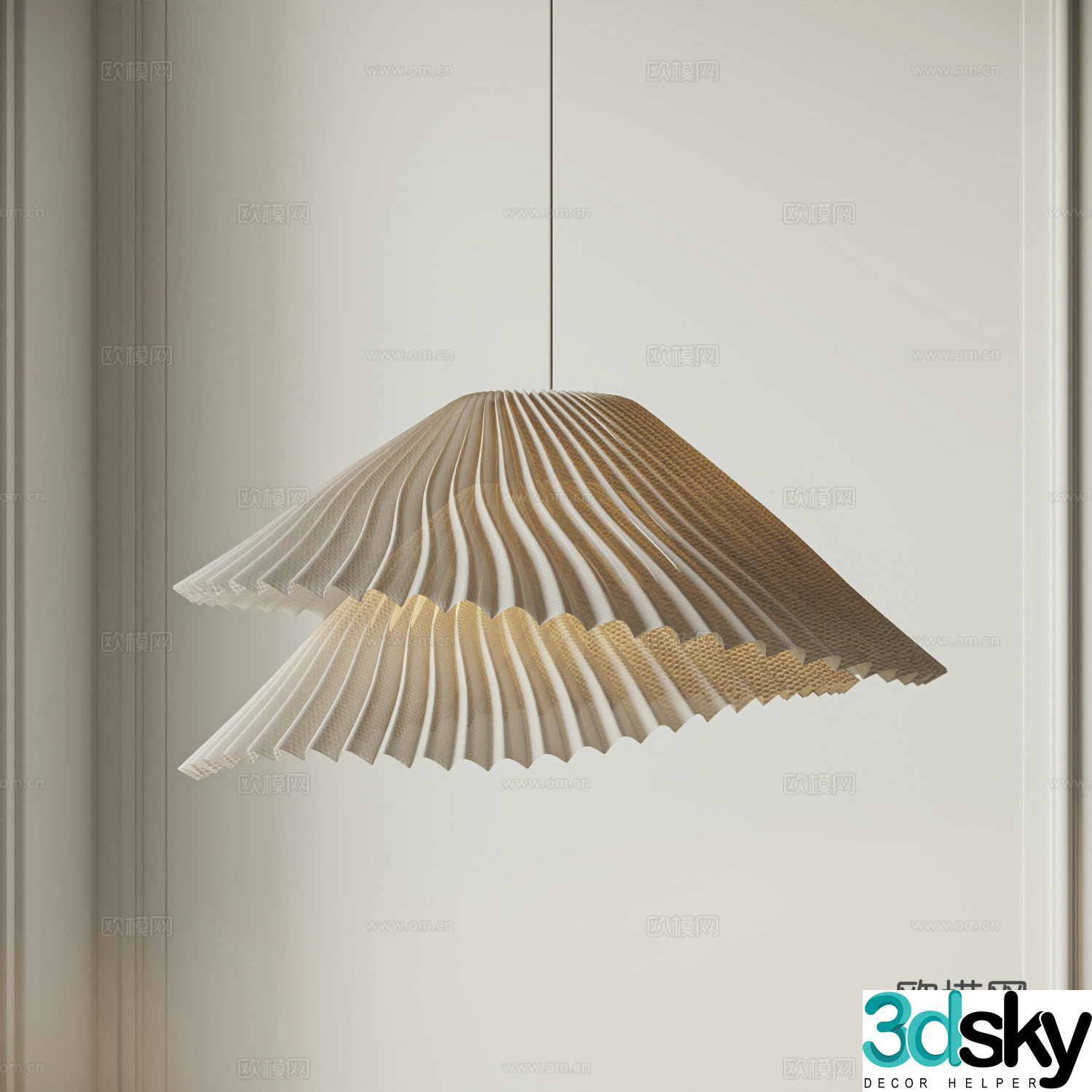 Wasabi Chandelier Middle Ancient Chandelier Creamy Chandelier Living Room Chandelier Restaurant Chandelier 3D Model
