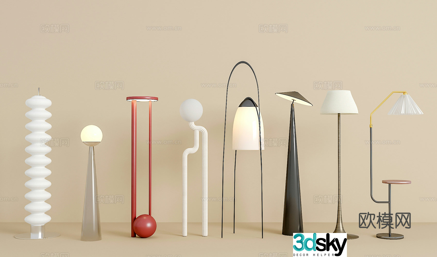 Floor lamp 3d model