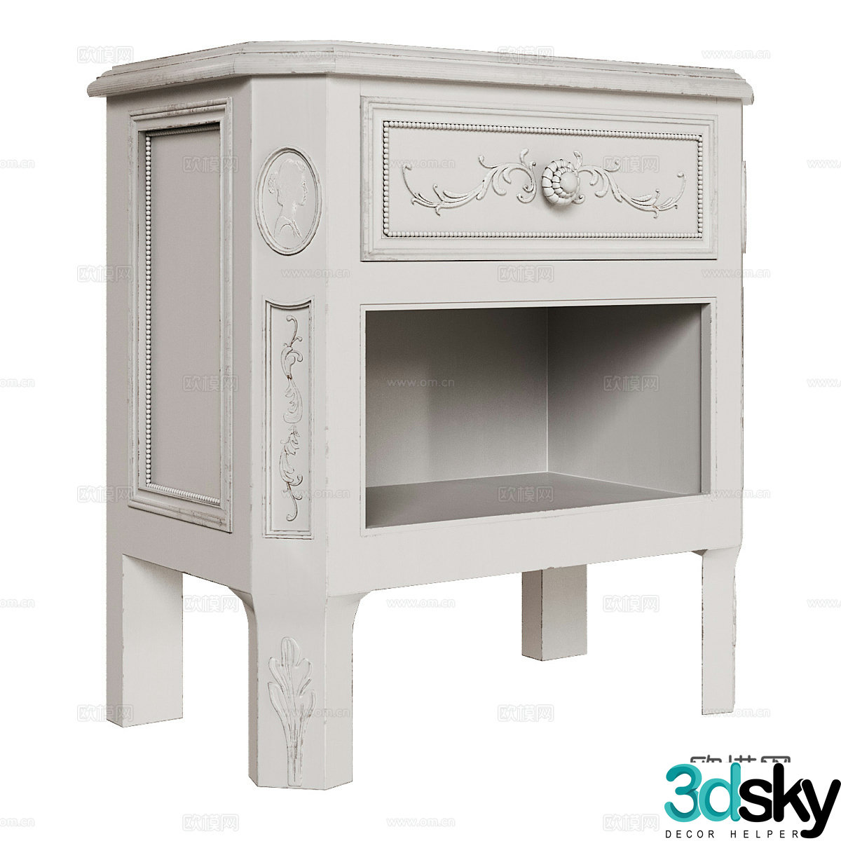 Bedside table 3d model