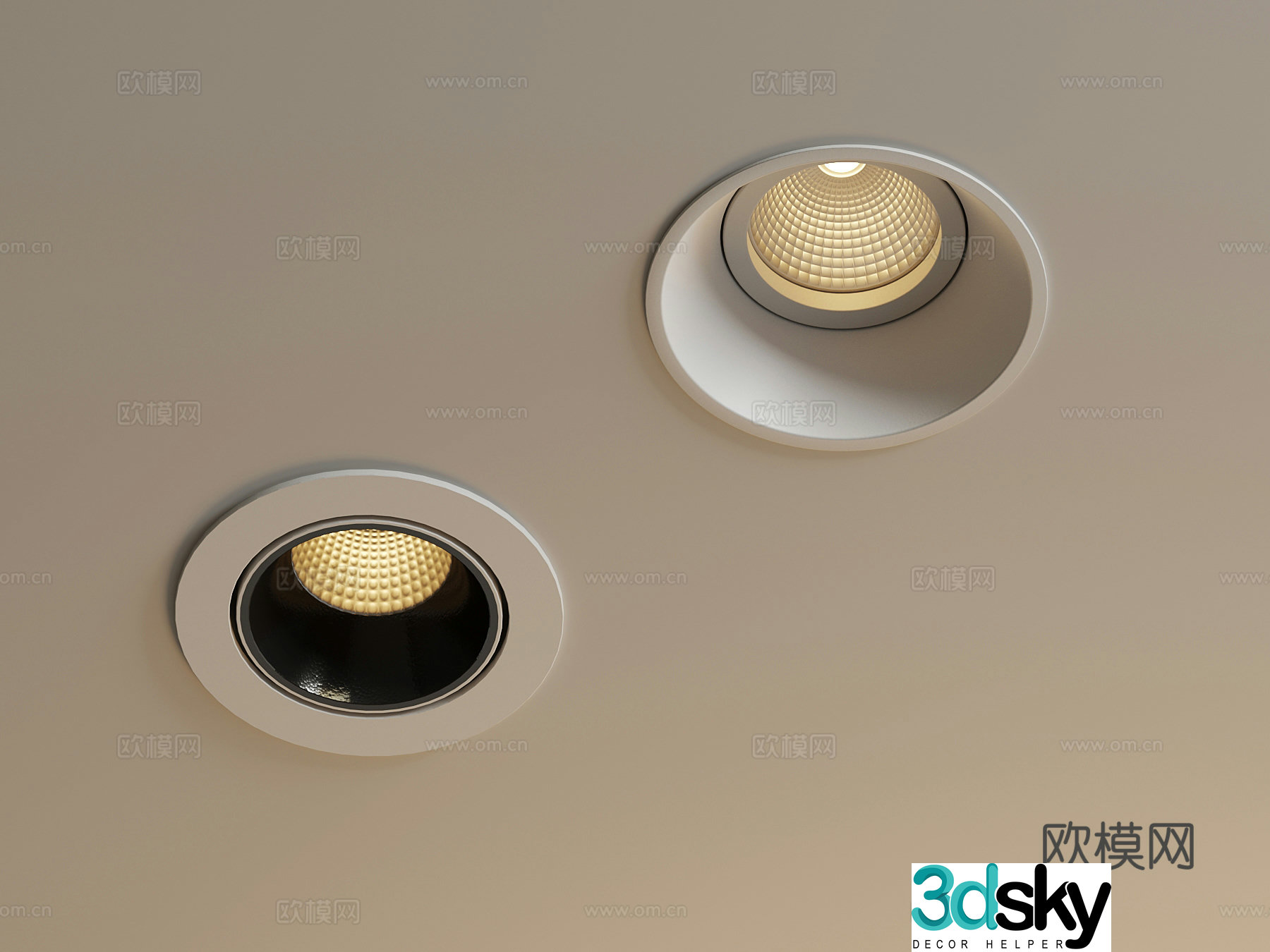 Spotlight Downlight 3D Model