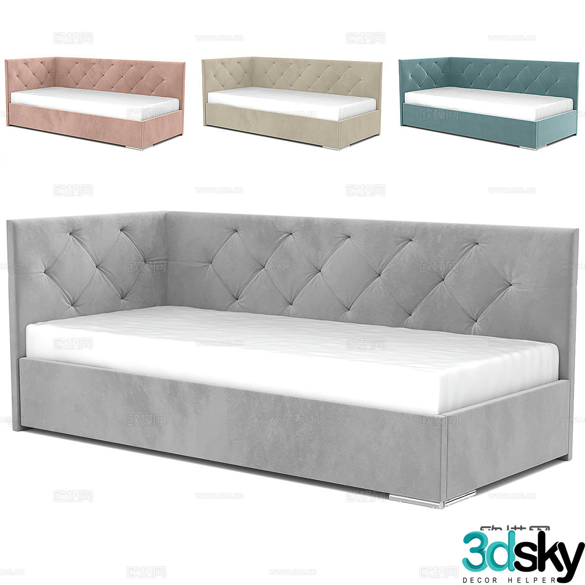 Modern simple sofa bed Sofa bed Simple sofa bed Bed bedroom bed 3d model