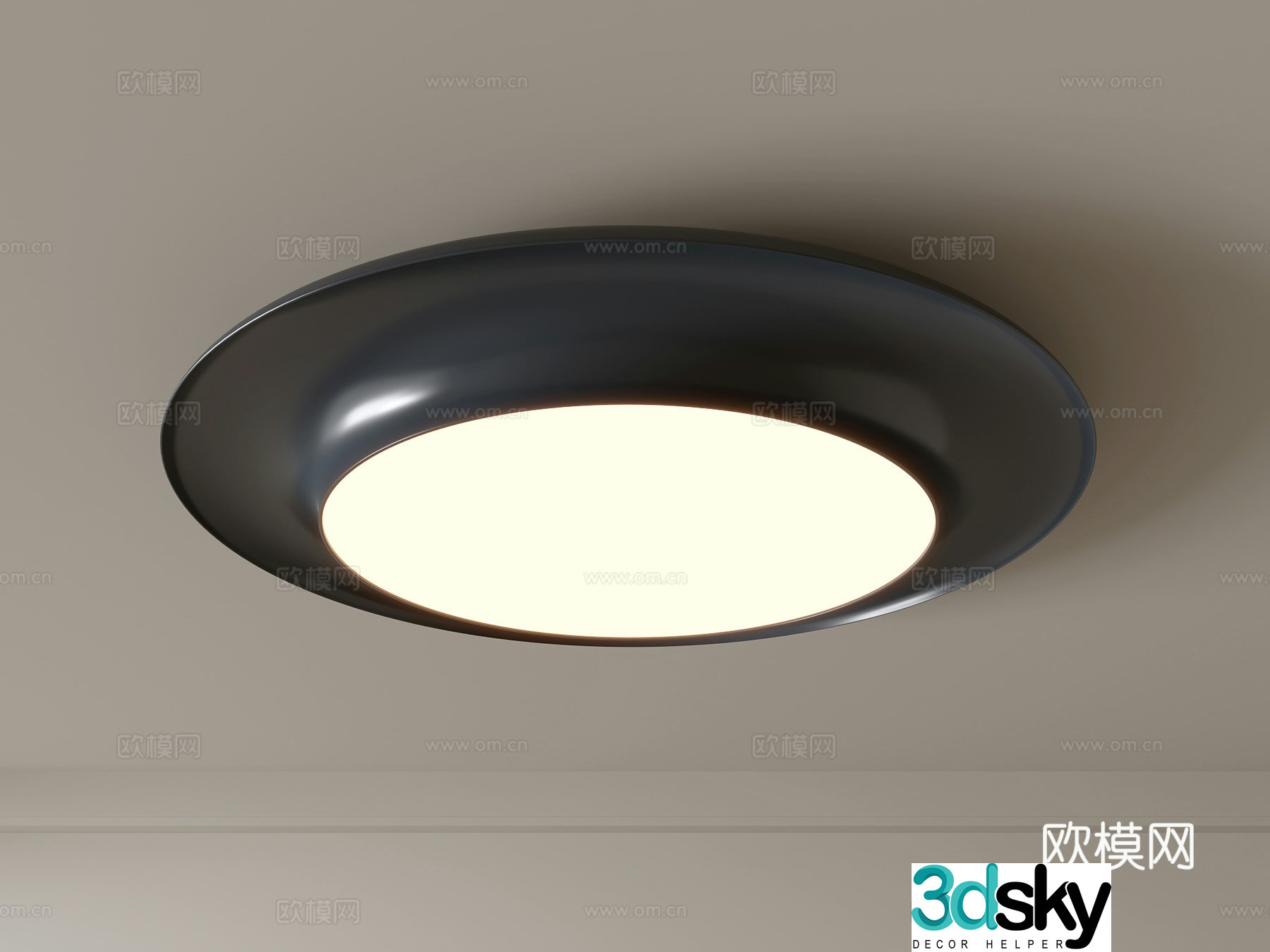 Modern ceiling lamp Geometric ceiling lamp Bedroom lamp Artistic shaped lamp Fashion living room lamp 3D model