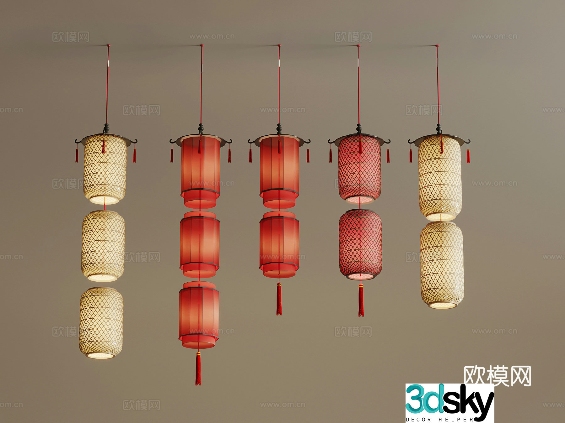 Chandelier Lantern 3d model